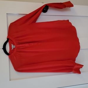 Cuffed sleeve blouse